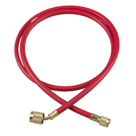 72" PLUS II™ 1/4" HOSE WITH SEALRIGHT™ LOW LOSS ANTI-BLOW BACK FITTING - RED - A&R Supply - Air Conditioning & Refrigeration Wholesaler - YELLOW JACKET