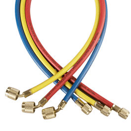 72" PLUS II™ 1/4" HOSE WITH SEALRIGHT™ LOW LOSS ANTI-BLOW BACK FITTING - YBR - A&R Supply - Air Conditioning & Refrigeration Wholesaler - YELLOW JACKET