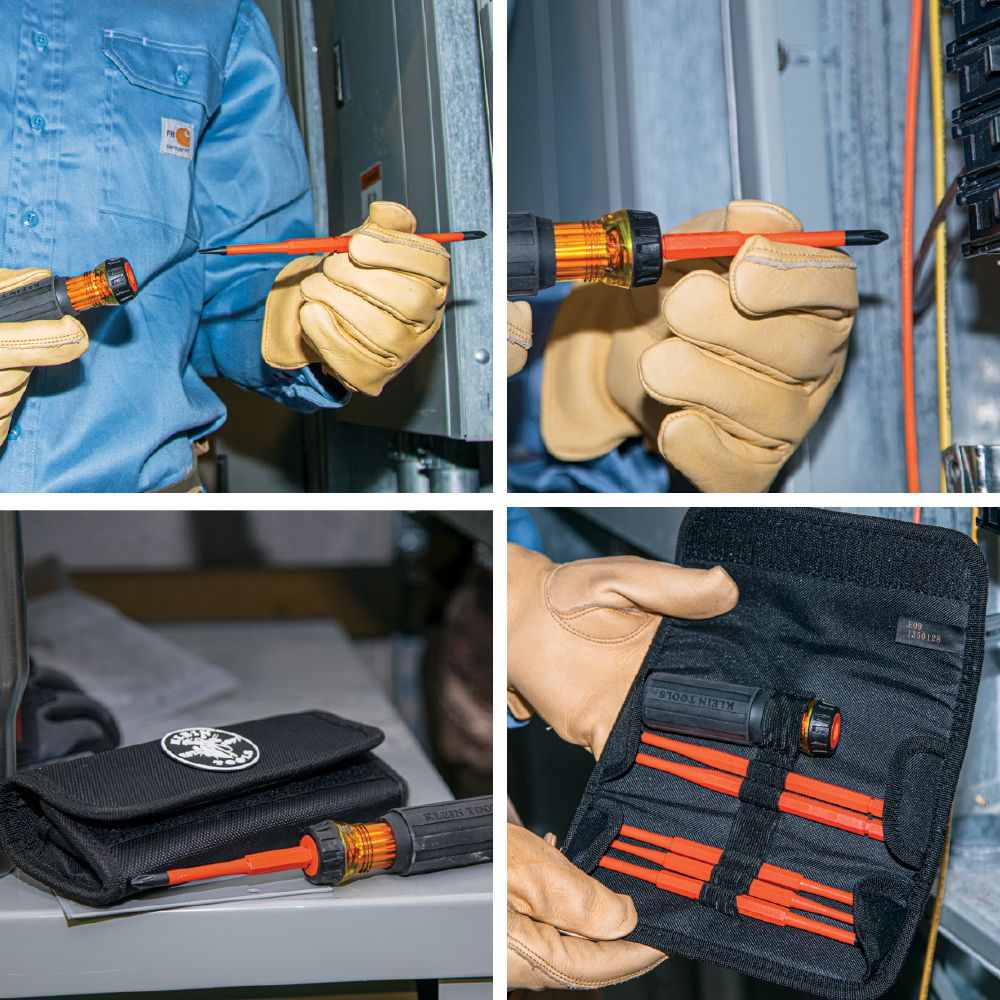 8-IN-1 INSULATED INTERCHANGEABLE SCREWDRIVER SET - A&R Supply - Air Conditioning & Refrigeration Wholesaler - KLEIN TOOLS