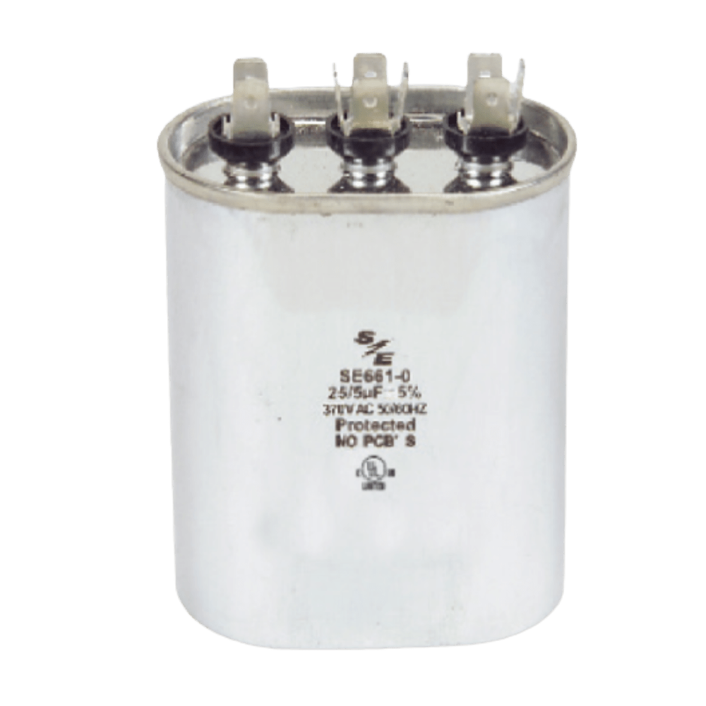 80+10 ΜF MFD. 440V OVAL DUAL CAPACITOR - A&R Supply - Air Conditioning & Refrigeration Wholesaler - SMART ELECTRIC