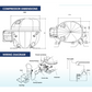 REFRIGERATION COMPRESSOR - R134A - 1/2 HP