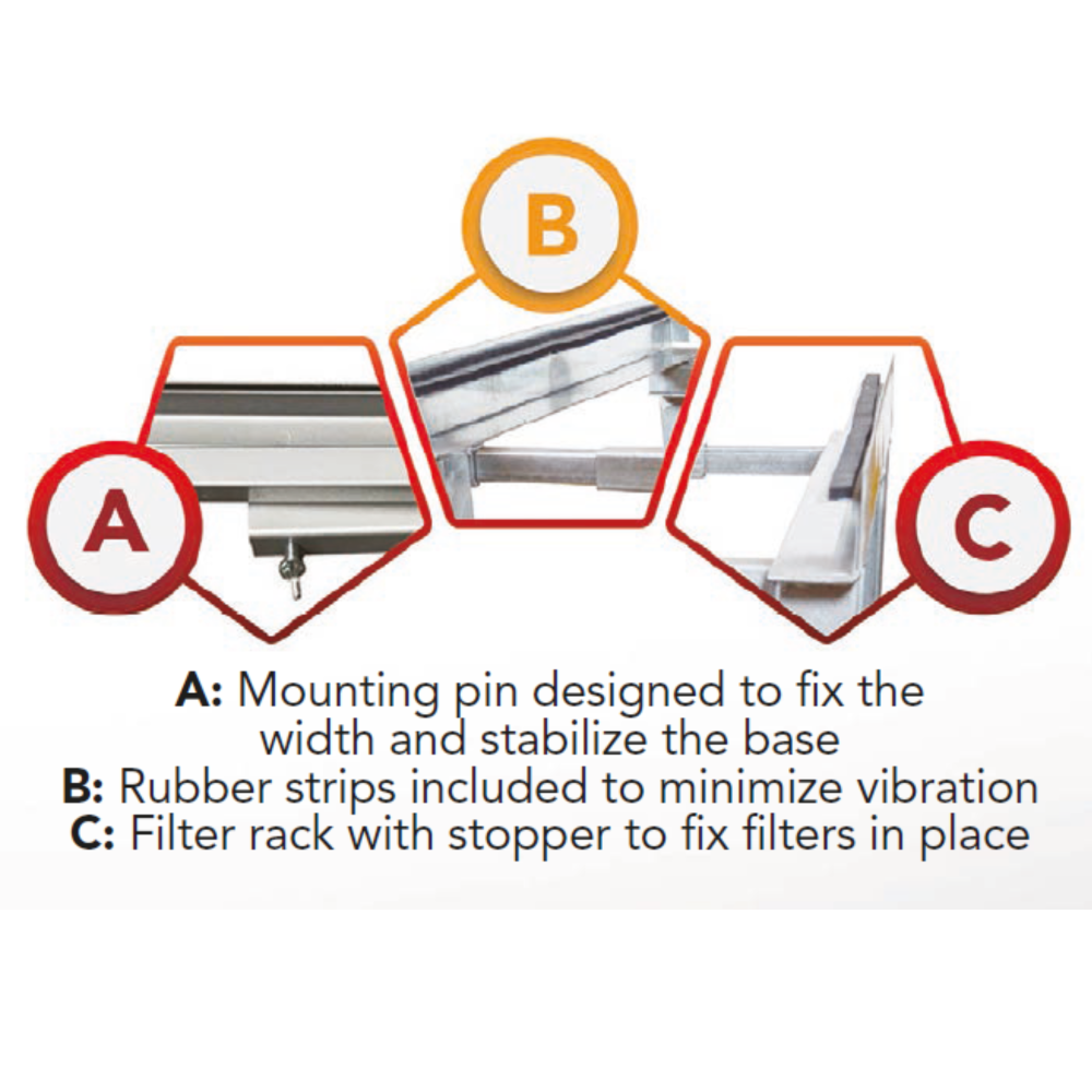 AIR HANDLER STAND - W:16-26" x H:18" x D:26"