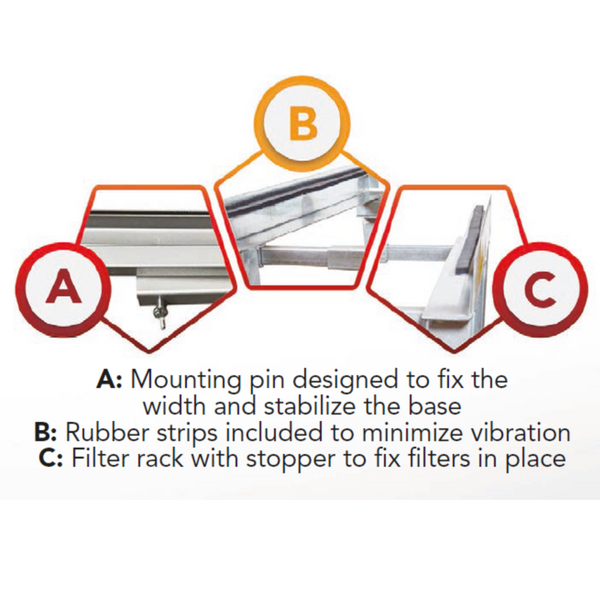 Air handler stand with filter deals