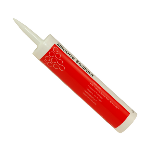 CAULK, CLEAR SILICONE SEALANT, 10.3OZ
