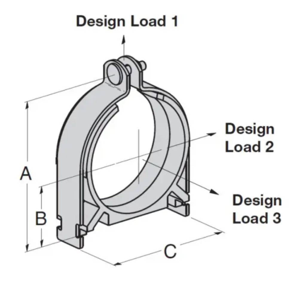 3/8" OD ELECTRO-GALVANIZED STRUT CUSHION VIBRA CLAMP