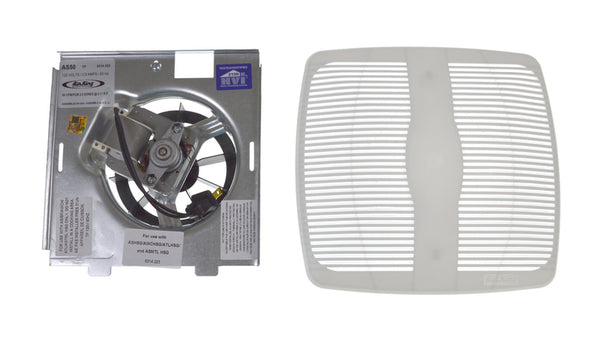 EXHAUST FAN - MOTOR, BLOWER ASSEMBLY & GRILL - ONLY AS50