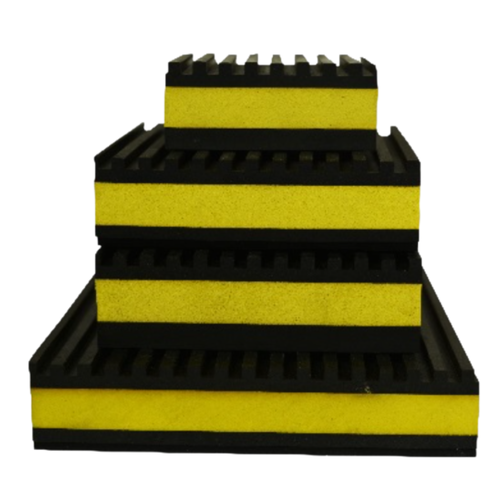 RUBBER EVA ANTI-VIBRATION PADS 18" X 18" X 3/8" - 6/PC
