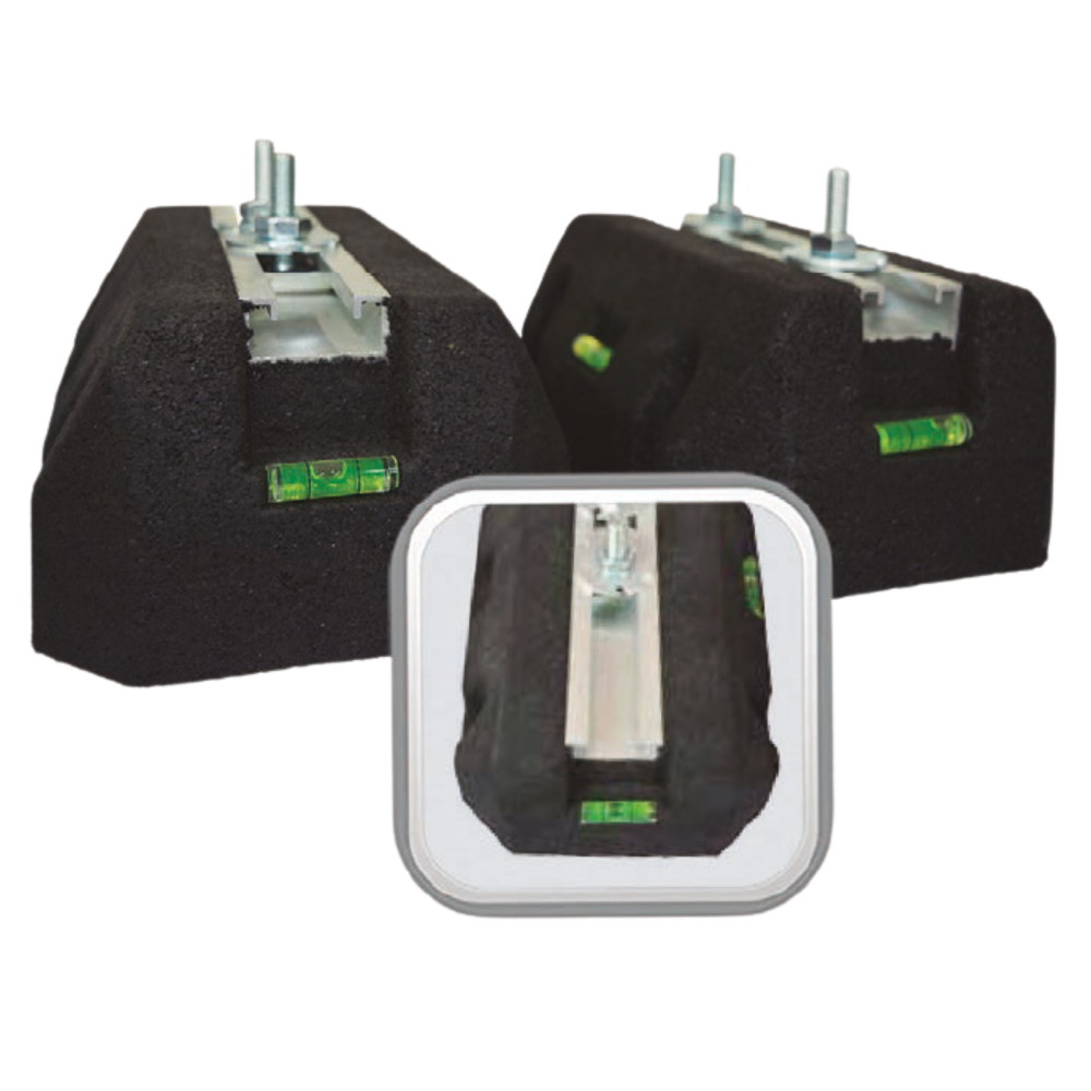 RUBBER RISERS WITH ALUMINUM CHANNEL - 492LB