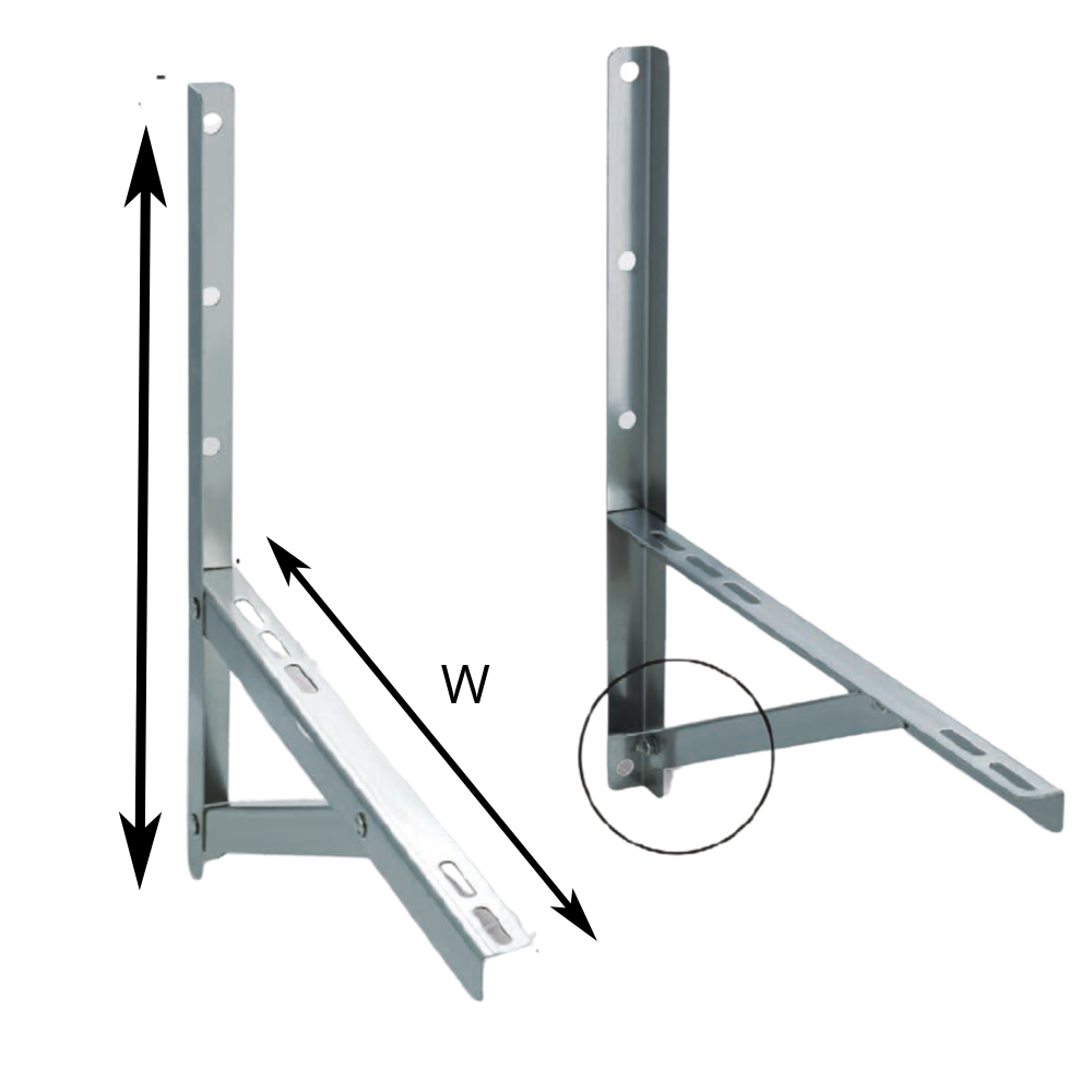 STAINLESS STEEL FOLDABLE WALL CONDENSER BRACKET