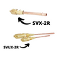 3/8" O.D. x 2" COPPER TUBEEXTENSION WITH CORE REMOVER ON CAP