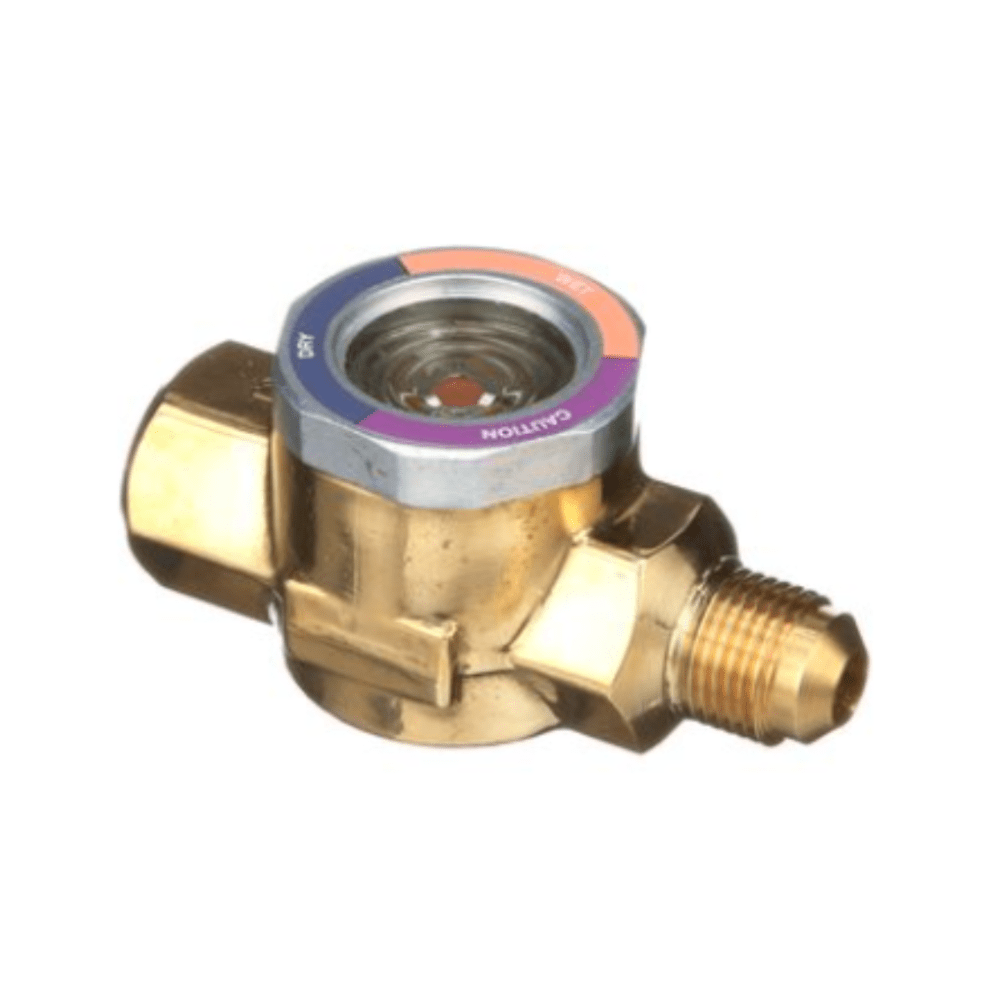 AMI-1FM3 3/8" AMI SIGHT GLASS MOISTURE INDICATOR - FEMALE FLARE X MALE FLARE - A&R Supply - Air Conditioning & Refrigeration Wholesaler - EMERSON