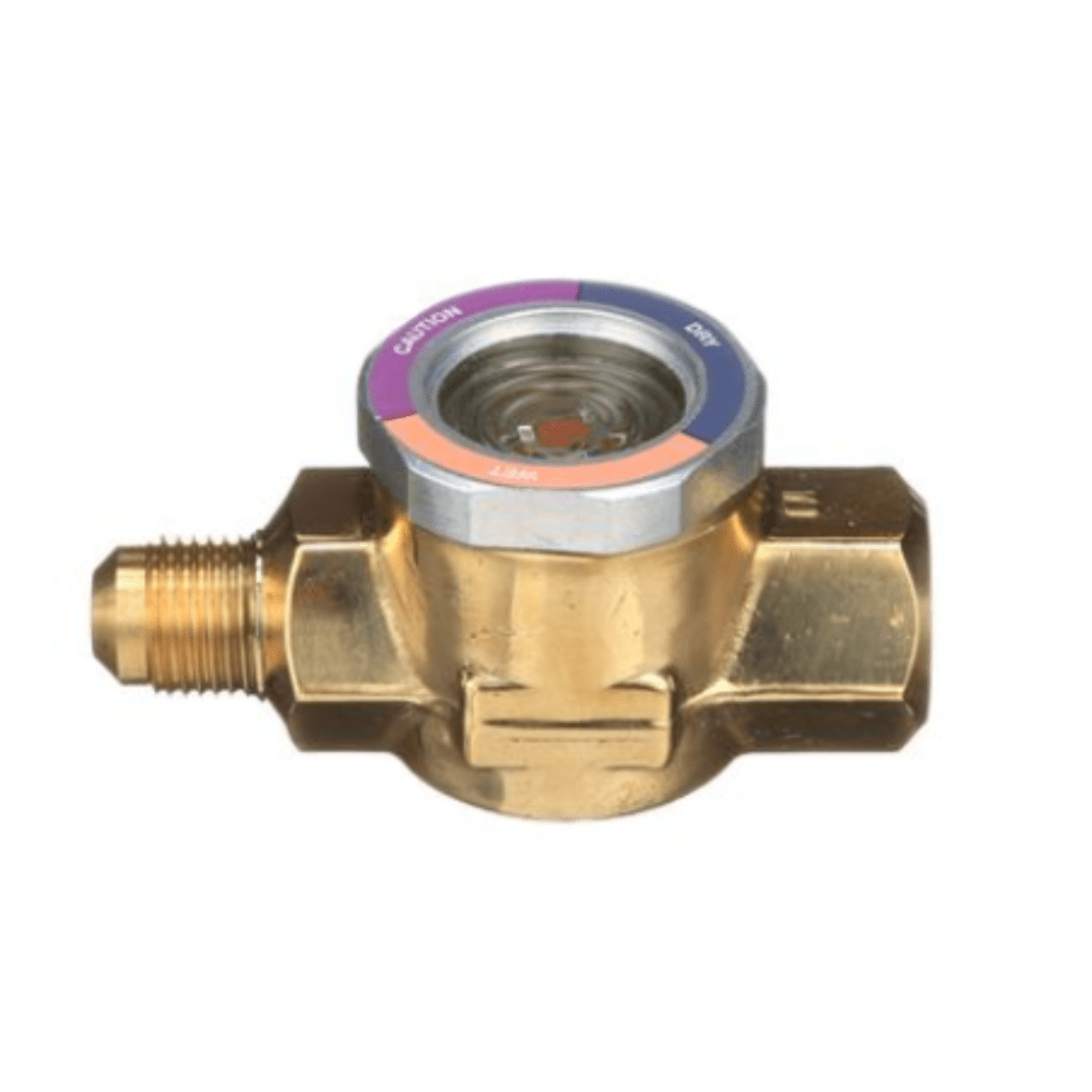 AMI-1FM3 3/8" AMI SIGHT GLASS MOISTURE INDICATOR - FEMALE FLARE X MALE FLARE - A&R Supply - Air Conditioning & Refrigeration Wholesaler - EMERSON