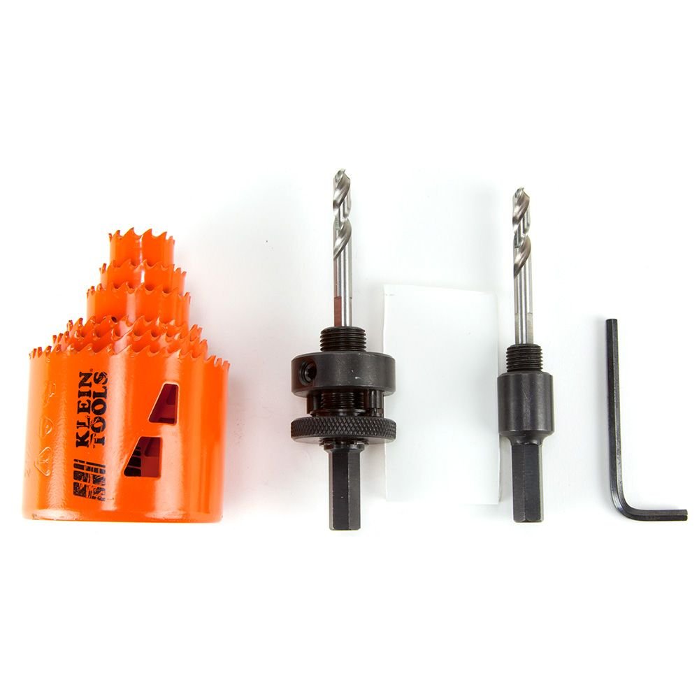 BI-METAL HOLE SAW KIT - 8-PIECE - A&R Supply - Air Conditioning & Refrigeration Wholesaler - KLEIN TOOLS