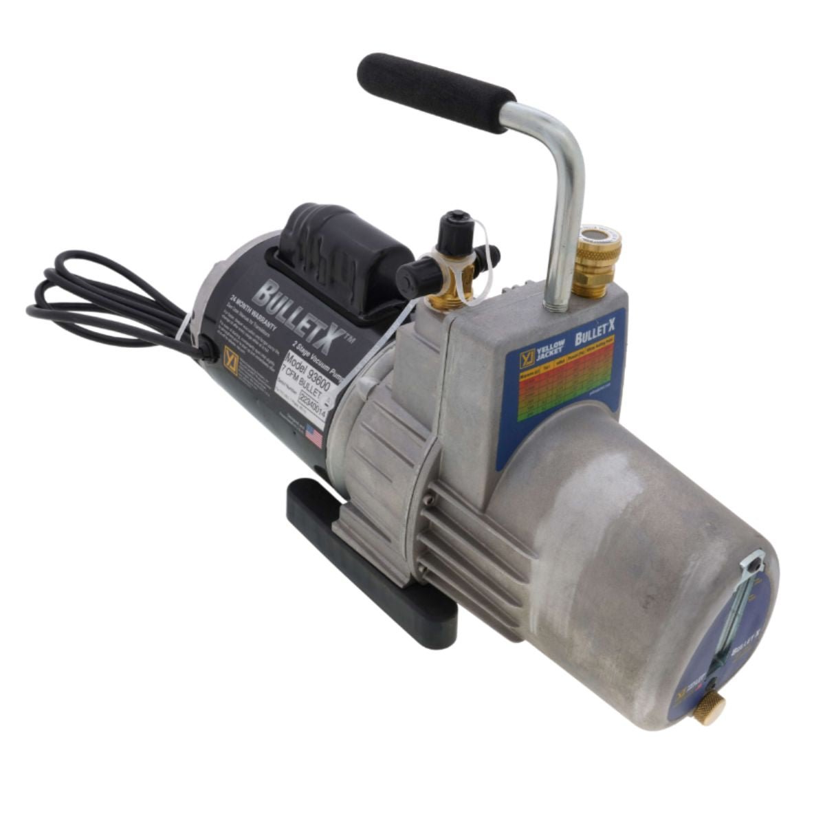 BULLET 2 STAGE - 7CFM VACUUM PUMP (1/4 - 3/8) - A&R Supply - Air Conditioning & Refrigeration Wholesaler - YELLOW JACKET