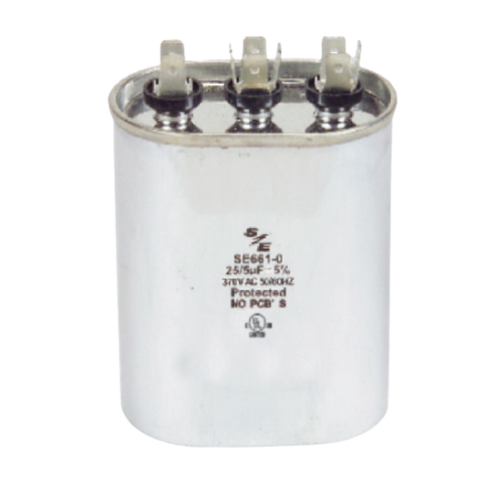 70+10 ΜF MFD. 440V OVAL DUAL CAPACITOR