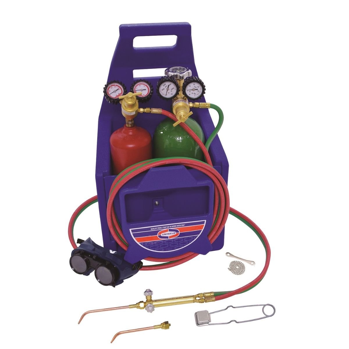 CENTURION® WELD, BRAZE OUTFIT WITH 511 PLASTIC CARRYING STAND - A&R Supply - Air Conditioning & Refrigeration Wholesaler - UNIWELD