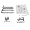 CONDENSING UNIT TIE-DOWN KIT - (4) GALV STEEL CUTD6 (4) TAPCON (16) 10 SCREWS (6" x 1") - A&R Supply - Air Conditioning & Refrigeration Wholesaler - MIAMI TECH