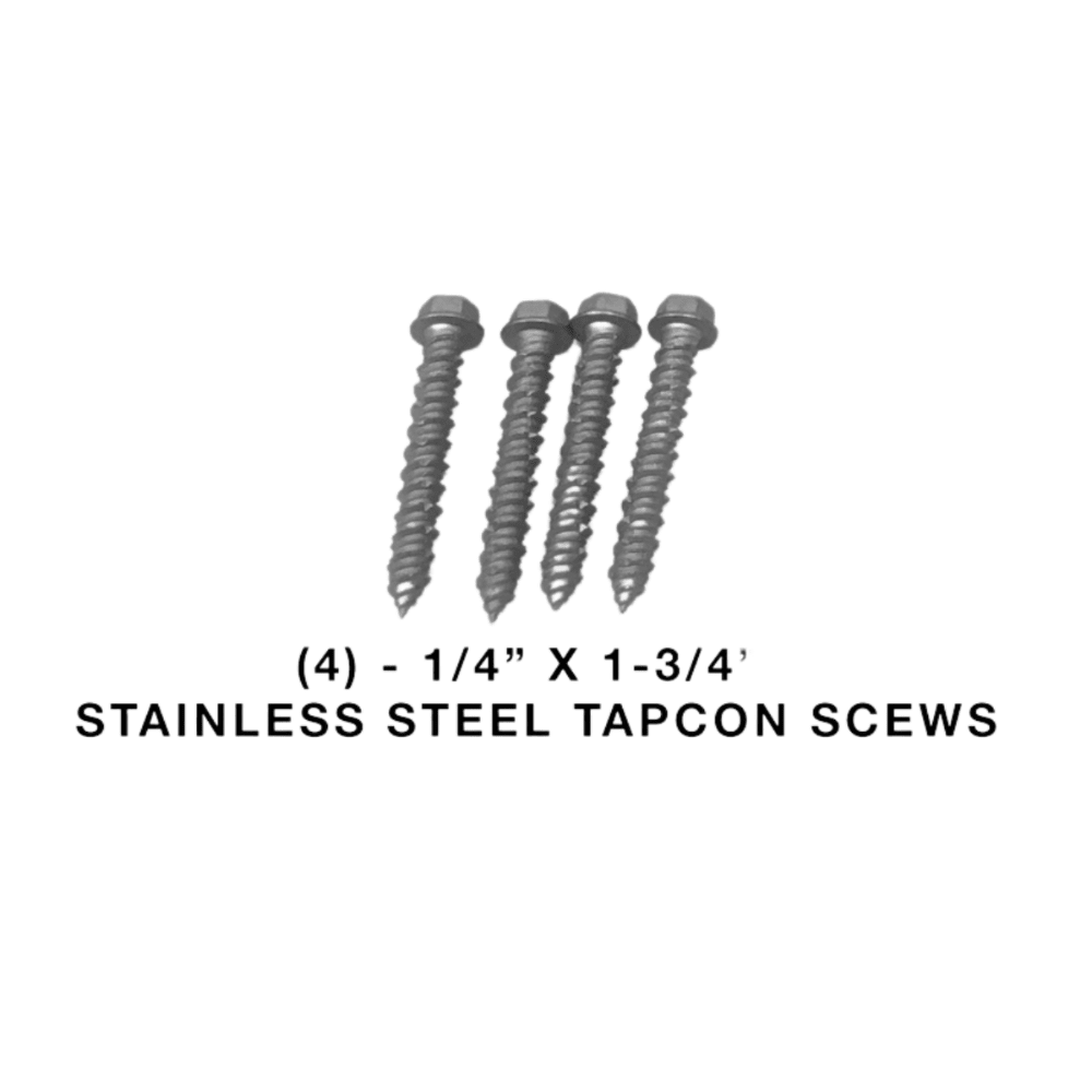 CONDENSING UNIT TIE-DOWN KIT - (4) GALV STEEL CUTD6 (4) TAPCON (16) 10 SCREWS (6" x 1") - A&R Supply - Air Conditioning & Refrigeration Wholesaler - MIAMI TECH