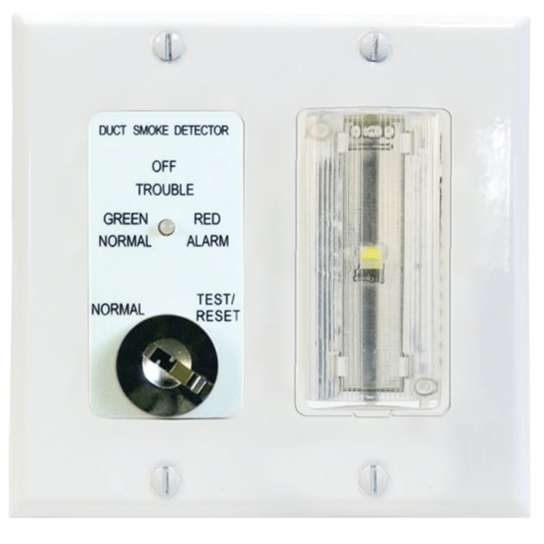 CONTROL WITH STROBE AND SOUNDER, CLEAR LENS, WHITE DOUBLE GANG PLATE - MADE IN THE USA - A&R Supply - Air Conditioning & Refrigeration Wholesaler - AIR PRODUCTS AND CONTROLS
