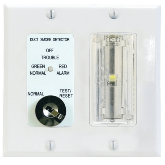 CONTROL WITH STROBE AND SOUNDER, CLEAR LENS, WHITE DOUBLE GANG PLATE - MADE IN THE USA - A&R Supply - Air Conditioning & Refrigeration Wholesaler - AIR PRODUCTS AND CONTROLS