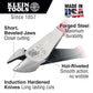 DIAGONAL CUTTING PLIERS, HIGH-LEVERAGE, 8-INCH - A&R Supply - Air Conditioning & Refrigeration Wholesaler - KLEIN TOOLS