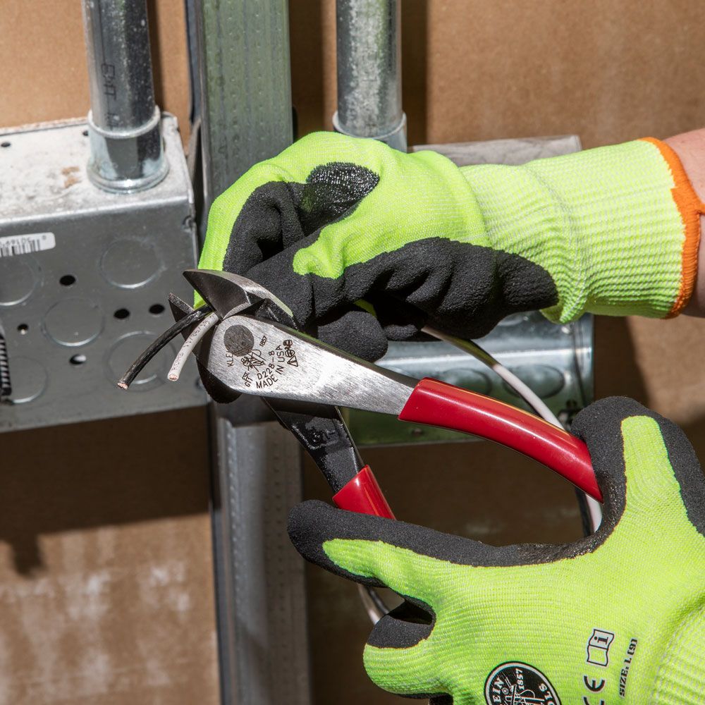 DIAGONAL CUTTING PLIERS, HIGH-LEVERAGE, 8-INCH - A&R Supply - Air Conditioning & Refrigeration Wholesaler - KLEIN TOOLS