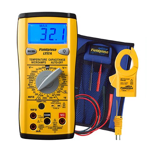 DIGITAL MULTIMETER - BACKLIT W/TEMPERATURE, CAPACITANCE - A&R Supply - Air Conditioning & Refrigeration Wholesaler - FIELDPIECE