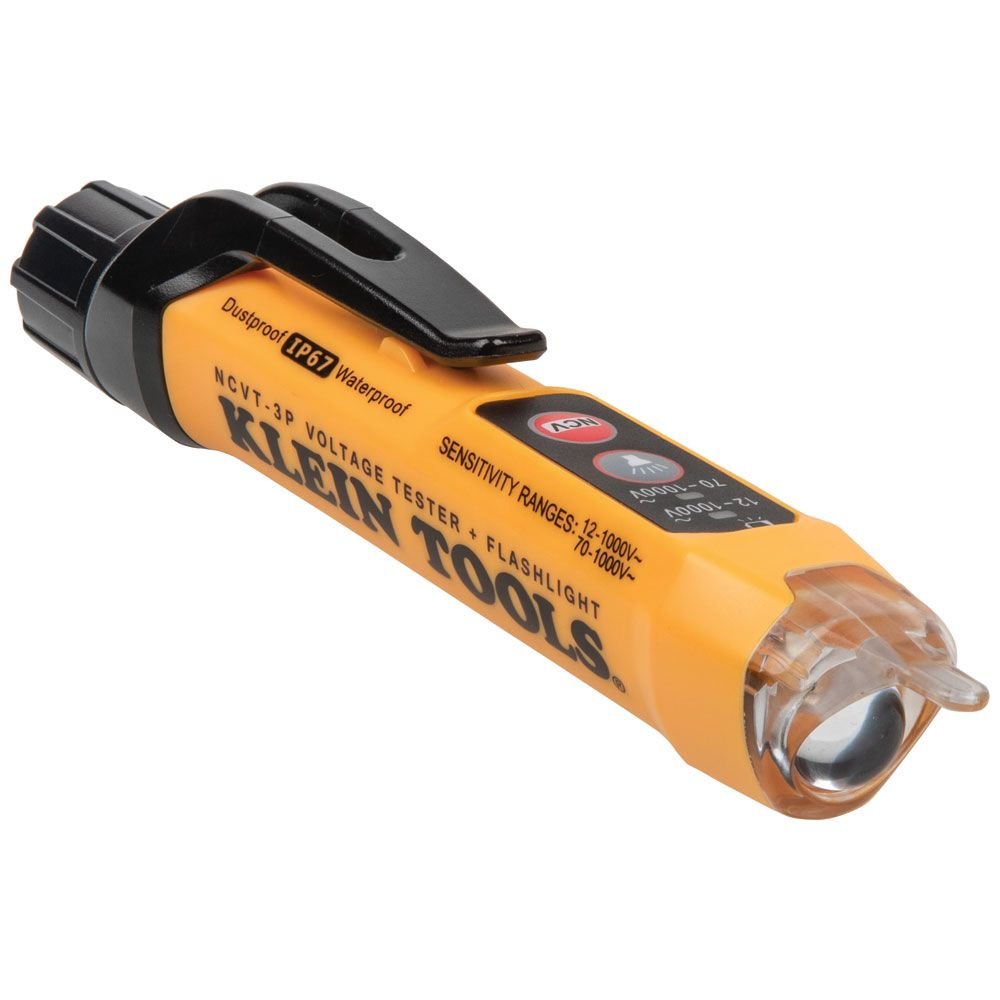 DUAL RANGE NON-CONTACT VOLTAGE TESTER WITH FLASHLIGHT, 12 - 1000V AC - A&R Supply - Air Conditioning & Refrigeration Wholesaler - KLEIN TOOLS