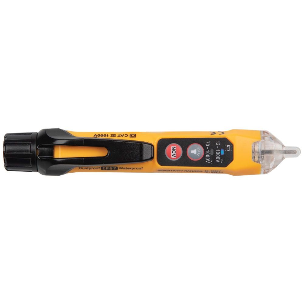 DUAL RANGE NON-CONTACT VOLTAGE TESTER WITH FLASHLIGHT, 12 - 1000V AC - A&R Supply - Air Conditioning & Refrigeration Wholesaler - KLEIN TOOLS