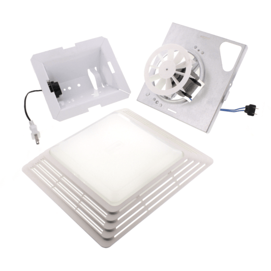 FAN/LIGHT FINISH PACK - MOTOR REFLECTOR AND GRILLE ASSEMBLY 50 CFM - A&R Supply - Air Conditioning & Refrigeration Wholesaler - BROAN