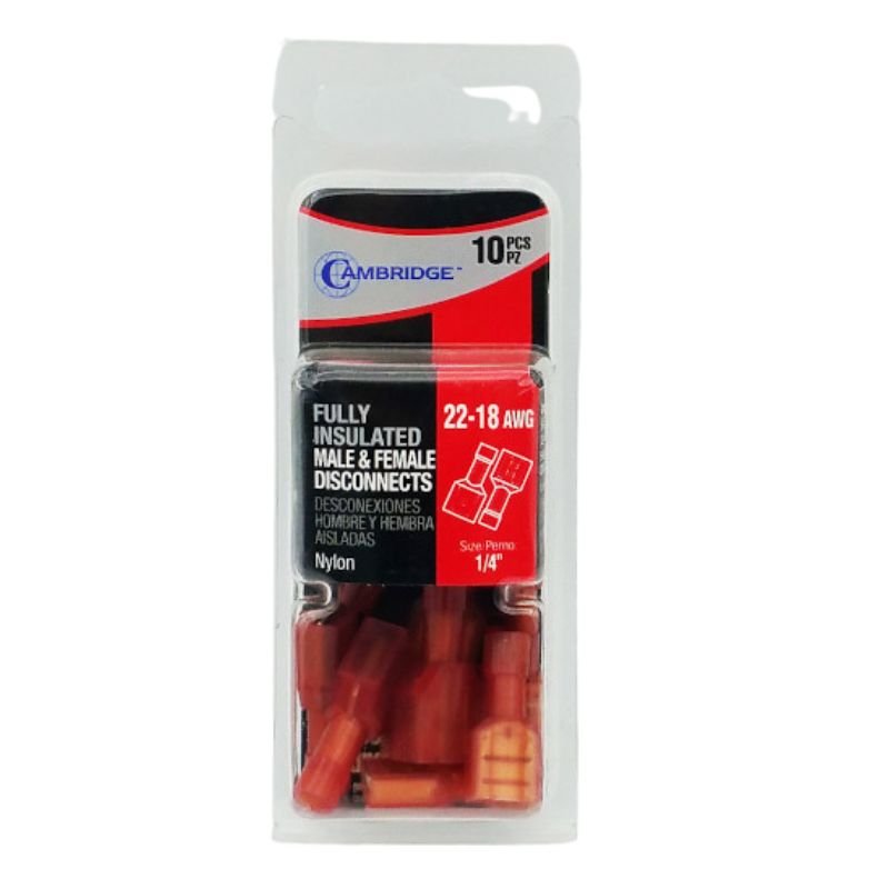 FULLY INSULATED MALE/FEMALE TERMINAL SETS - A&R Supply - Air Conditioning & Refrigeration Wholesaler - CAMBRIDGE RESOURCES