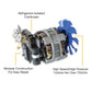 G1SINGLE - REFRIGERANT RECOVERY MACHINE WITH AUTOMATIC LIQUID AND VAPOR RECOVERY - A&R Supply - Air Conditioning & Refrigeration Wholesaler - APPION