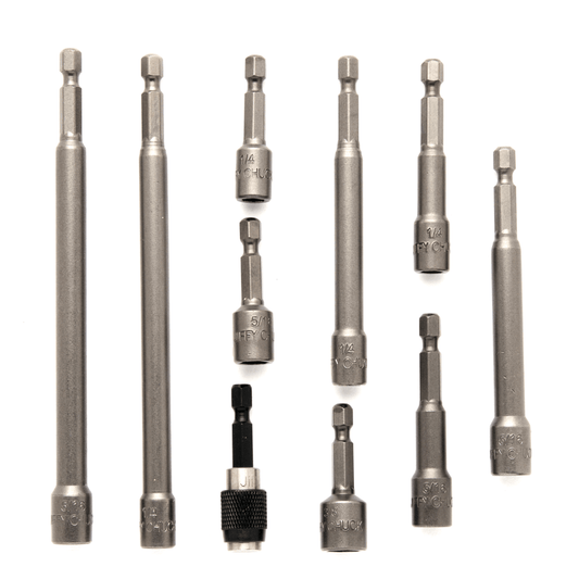 HEX MAGNETIC NUT DRIVER 10PC ASSORTMENT - A&R Supply - Air Conditioning & Refrigeration Wholesaler - SHOOK