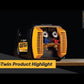 G5TWIN - REFRIGERANT RECOVERY MACHINE WITH AUTOMATIC LIQUID AND VAPOR RECOVERY - A2L COMPATIBLE