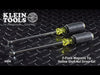 NUT DRIVER SET, MAGNETIC NUT DRIVERS, 6-INCH SHAFTS, 2-PIECE