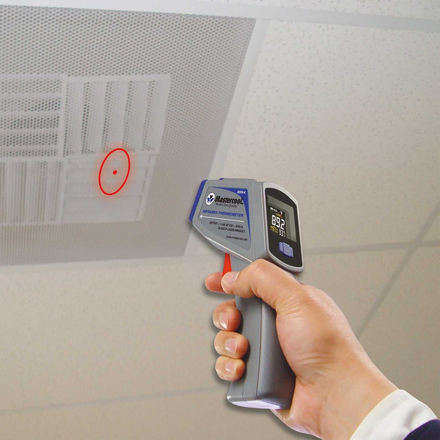 INFRARED THERMOMETER WITH LASER - A&R Supply - Air Conditioning & Refrigeration Wholesaler - MASTERCOOL