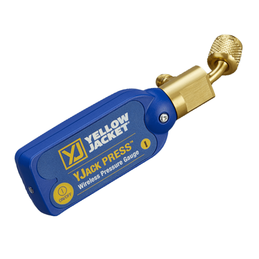 JACK PRESS PRESSURE GAUGE WIRELESS - 725 PSIG - A2L COMPATIBLE - A&R Supply - Air Conditioning & Refrigeration Wholesaler - YELLOW JACKET