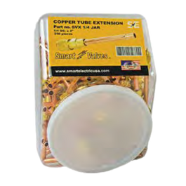JAR OF ACCESS VALVE 1/4" O.D. X 2" COPPER EXTENSION TUBE - A&R Supply - Air Conditioning & Refrigeration Wholesaler - SMART ELECTRIC