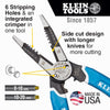 KLEIN-KURVE® HEAVY-DUTY WIRE STRIPPER / CUTTER / CRIMPER MULTI TOOL - 8-20 AWG - A&R Supply - Air Conditioning & Refrigeration Wholesaler - KLEIN TOOLS