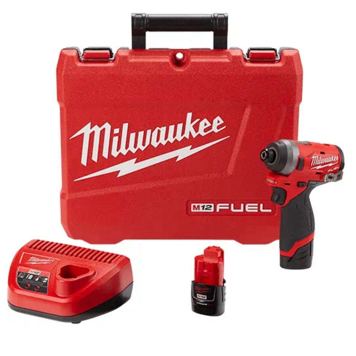M12 FUEL™ 1/4" HEX IMPACT DRIVER KIT - A&R Supply - Air Conditioning & Refrigeration Wholesaler - MILWAUKEE