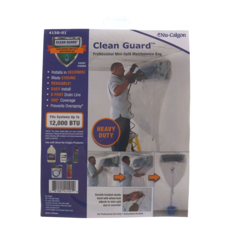 MINI SPLIT CLEANING BAG - CLEAN GUARD UP TO 12K - A&R Supply - Air Conditioning & Refrigeration Wholesaler - NU-CALGON