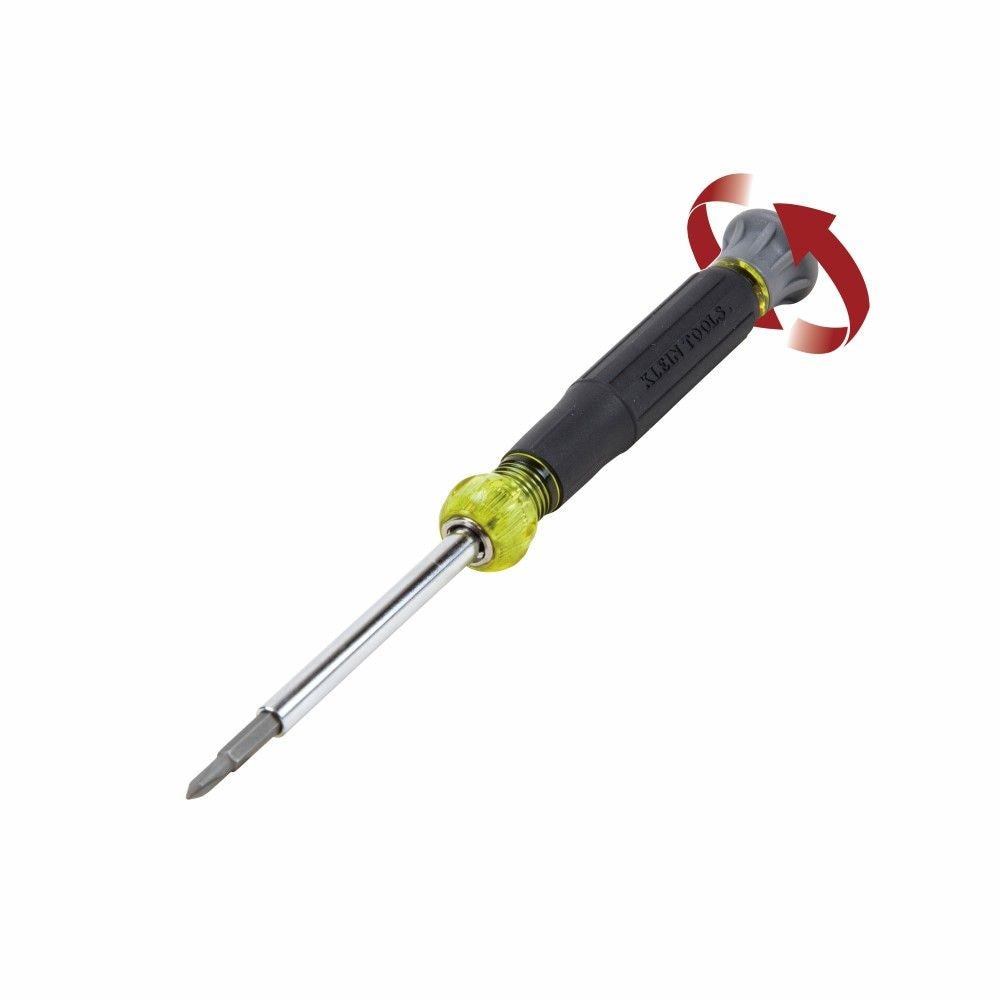 MULTI-BIT ELECTRONICS SCREWDRIVER, 4-IN-1, PHILLIPS, SLOTTED BITS - A&R Supply - Air Conditioning & Refrigeration Wholesaler - KLEIN TOOLS