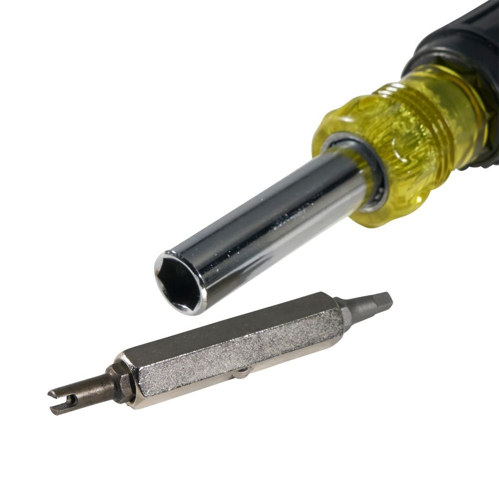 MULTI-BIT SCREWDRIVER / NUT DRIVER, 11-IN-1, PH, SL, SQ, SCHRADER BITS - A&R Supply - Air Conditioning & Refrigeration Wholesaler - KLEIN TOOLS