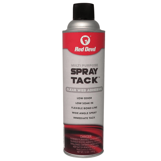 MULTI PURPOSE SPRAY ADHESIVE 12 OZ - CLEAR - A&R Supply - Air Conditioning & Refrigeration Wholesaler - RED DEVIL