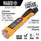 NON-CONTACT VOLTAGE TESTER PEN - 12-1000AC V WITH INFRARED THERMOMETER - A&R Supply - Air Conditioning & Refrigeration Wholesaler - KLEIN TOOLS