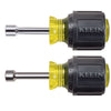 NUT DRIVER SET, MAGNETIC STUBBY NUT DRIVERS, 1-1/2-INCH SHAFT, 2-PIECE - A&R Supply - Air Conditioning & Refrigeration Wholesaler - KLEIN TOOLS