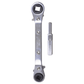 OFF SET RATCHET WRENCH - (3/16,1/4,5/16,3/8) WITH DHVA DUAL HEX WRENCH ADAPTER - A&R Supply - Air Conditioning & Refrigeration Wholesaler - UNIWELD