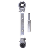 OFF SET RATCHET WRENCH - (3/16,1/4,5/16,3/8) WITH DHVA DUAL HEX WRENCH ADAPTER - A&R Supply - Air Conditioning & Refrigeration Wholesaler - UNIWELD