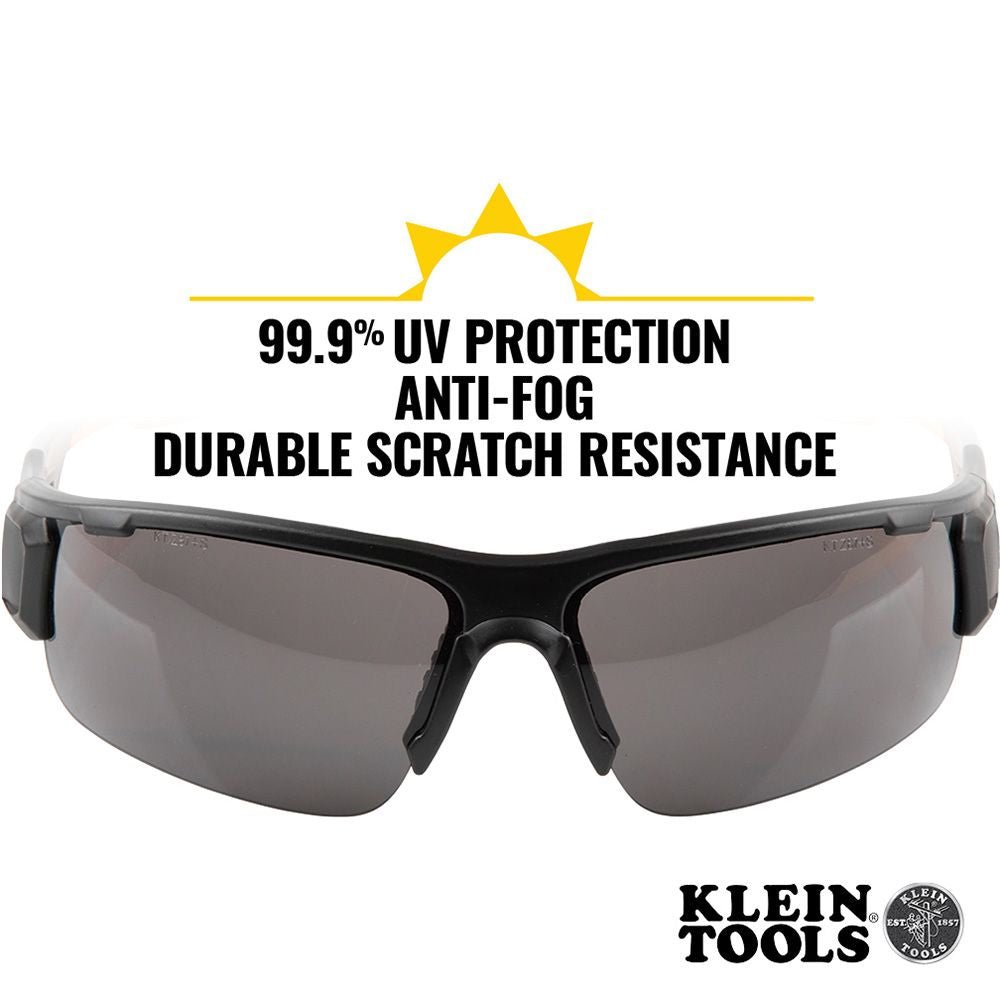 PROFESSIONAL SAFETY GLASSES - GRAY LENS - A&R Supply - Air Conditioning & Refrigeration Wholesaler - KLEIN TOOLS