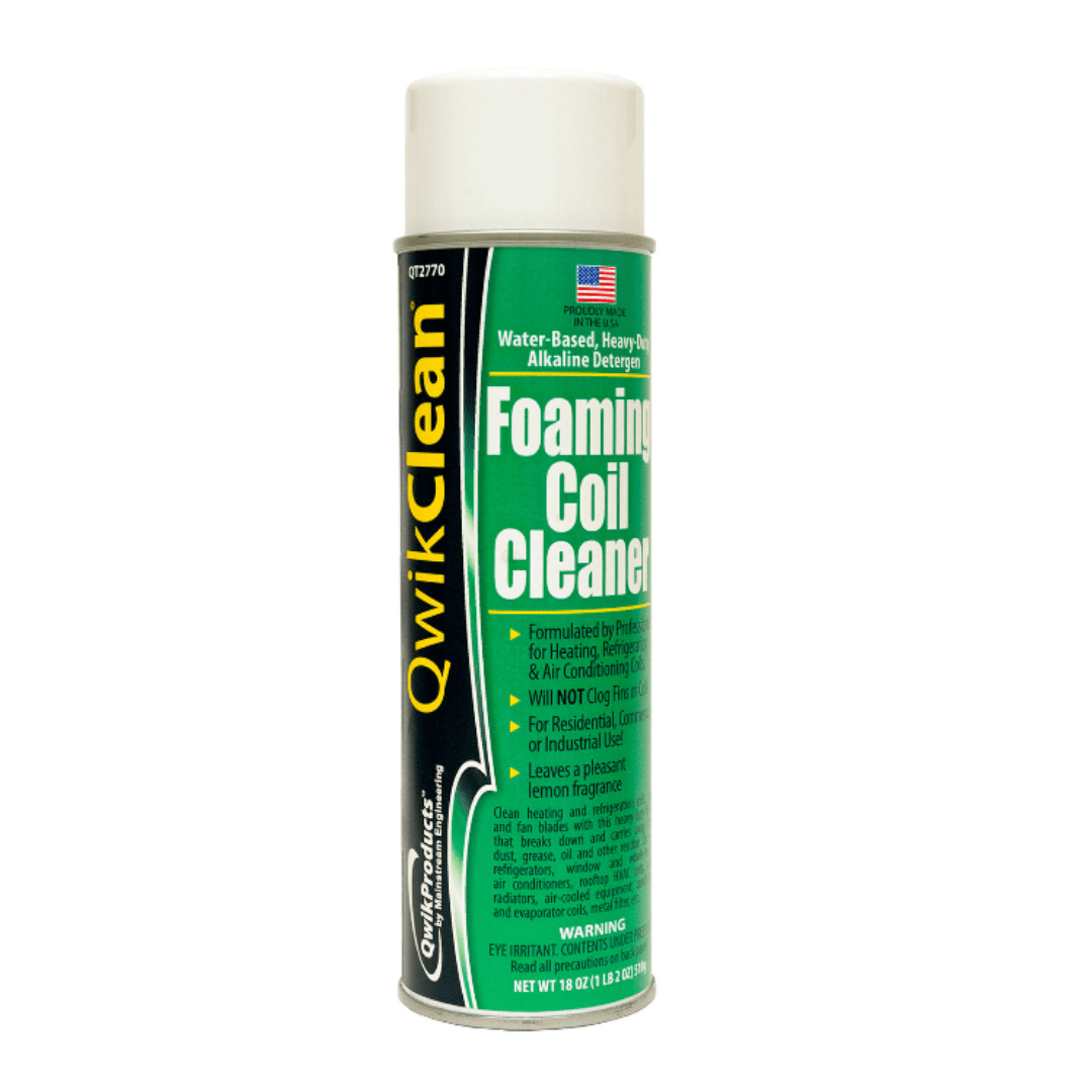 QWIK CLEAN FOAMING COIL CLEANER - 18OZ. CAN - A&R Supply - Air Conditioning & Refrigeration Wholesaler - MAINSTREAM ENGINEERING